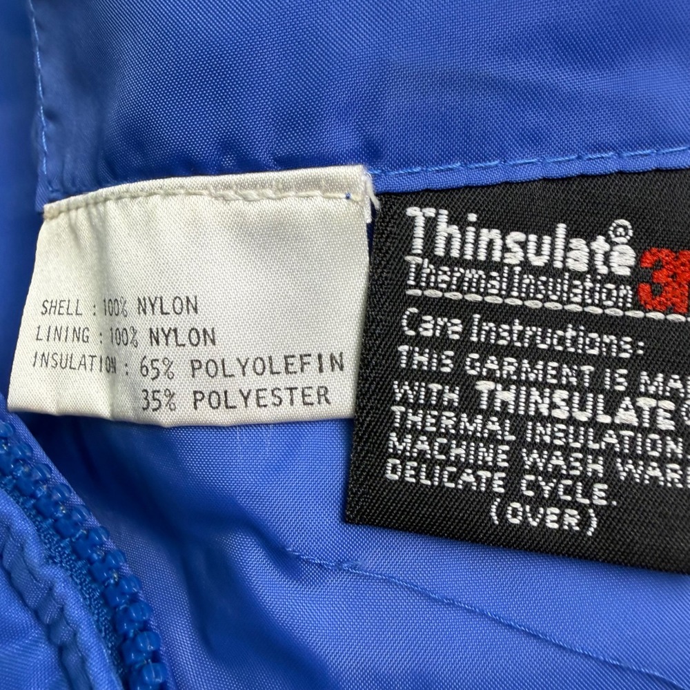 Vintage Ossi Skiwear Women's L Jacket‎  Royal Blue Thinsulate Puffer Retro - Picture 11 of 11